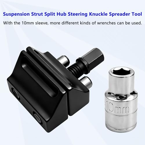 11Pcs Strut Nut Socket 16mm 17mm 18mm 19mm 21mm 22mm 24mm with Suspension Strut Knuckle Spreader 5.0 – 10.5 mm Tool with12 Point 1/2" Drive Suspension Strut Spreader Socket, Shock Absorber Tool - size: 11 Pcs