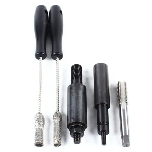 Injector Sleeve Cup Install Removal Tool Kit, Injector Sleeve Cup Cleaning Brush & Disassembly Tool, for 2003~2010 6.0l and 6.4l Engines