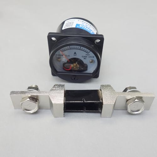 1PC NEW DC 0-150A Analog Ammeter Panel AMP Current Meter SO45 Cutout 45mm with 150A/75mv Shunt