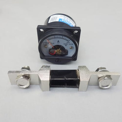 1PC NEW DC 0-150A Analog Ammeter Panel AMP Current Meter SO45 Cutout 45mm with 150A/75mv Shunt