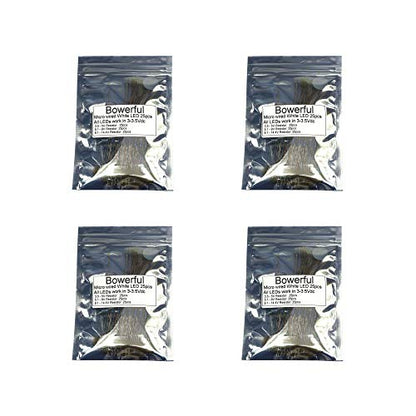 100pcs Pre-soldered Micro Litz Wired Leads Pure White SMD Led 0603 + Muti-Resistor New - color: (1)Pure White, size: 100pcs