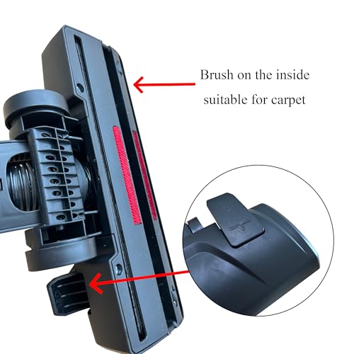 Replacement for Universal Vacuum Cleaner Floor Brush Head, 1 1/4" 32mm Vacuum Cleaner Parts Attachment Accessory Two Functions (for Floor&Carpet)