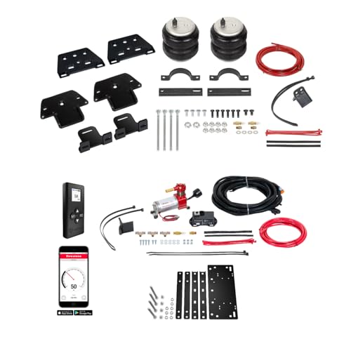 TrendsAuto Firestone Airide Rear Ride-Rite Air Spring Kit and Single Path Standard Compressor Kit fits 2022-2026 Tundra w/o Factory Air Suspension | Includes TrendsAuto Decal - size: 2022-2026, style: Single Path