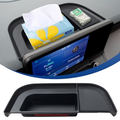 TOPINSTALL Dash Compartment Storage Tray Compatible with 2022-2024 Ford Maverick & Hybrid XL XLT Lariat Pickup Truck Dashboard Center Console Organizer Interior Insert Accessories - color: 2022-2024 Dash Organizer