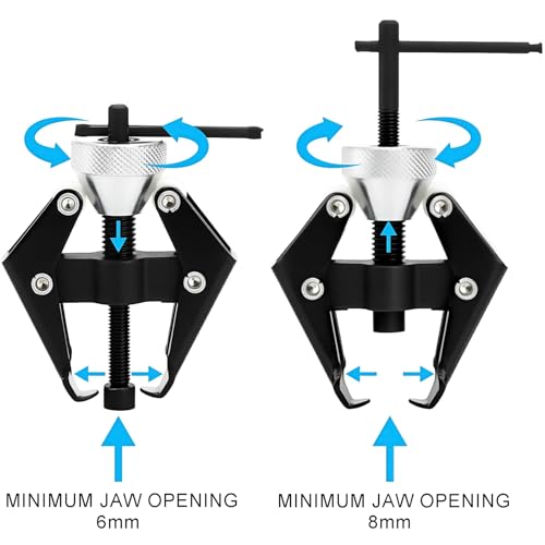 WUWEOT Battery Terminal and Wiper Arm Puller, Windshield Wiper Arm Bearing Remover Tool, Portable Car Windscreen Wiper Blade Arm Puller Remover