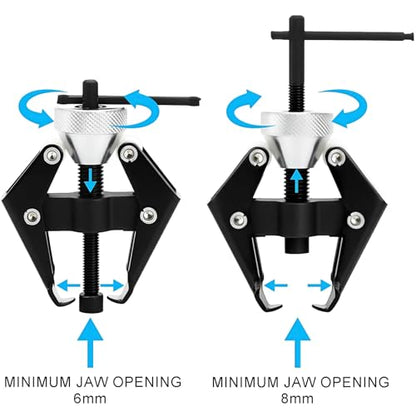 WUWEOT Battery Terminal and Wiper Arm Puller, Windshield Wiper Arm Bearing Remover Tool, Portable Car Windscreen Wiper Blade Arm Puller Remover