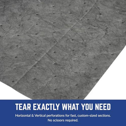 Spilfyter Universal Heavy Duty Absorbent Pads, 32" x 150' ft | Single Ply, Maximum Absorption, For Demanding Jobs, Ideal for Extra-Heavy Spills, SFG-90