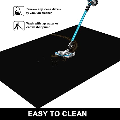 AiBOB Oil Spill Mat, 2 Pack 36 X 60 inches, Absorbent Oil Pad, Protects Garage Floor, Durable, Reusable, Waterproof, Black (Black, 2 Pack 36'' X 60'') - size: 2 Pack 36'' X 60''