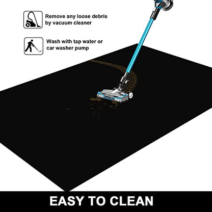 AiBOB Garage Floor Mat, 30 X 36 inches, Oil Spill Mat Under Car, Waterproof Backing Absorbent Pad Protects Floor, Durable, Reusable, Black - size: 2'6" x 3'