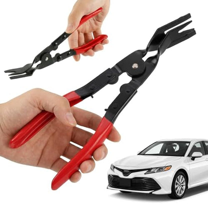 Automotive Panel Clip Pliers - Car Panel Upholstery Trim Clip Removal Tool Plier, Interior Clip Fastener Rivet Push Pin Panel Pliers, Repair Tool for Car Vehicle Dashboard Clip Remover Plier - color: Red
