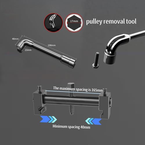 Prettyia Power Steering Pump Pulley Removal Tool，Pulley Removal Tool | and crankshaft pulley removal tool，crank pulley removal tool alternator pulley removal tool ls crank pulley removal tool