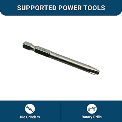 Benchmark Abrasives 1/4 Inch Hex Anti Slip Phillips Insert Screw Head Screwdriver Bits, Rotary Drill Bits for Repairing Electronics, Automotive Parts, Furniture (50 Pack) - (PH3 x 2-3/4") - size: PH3 x 2-3/4"