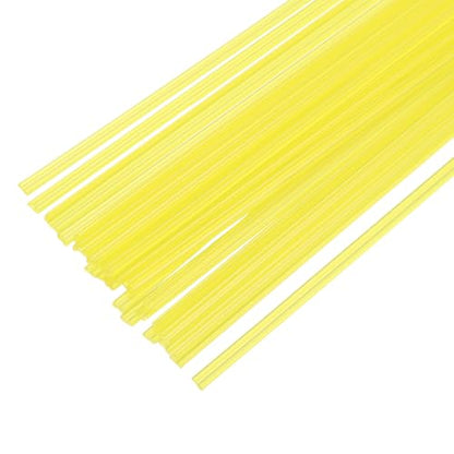 MECCANIXITY 30pcs 8 Inch Plastic Welding Rods PP Welding Strips Welder Rods for Car Bumper, Kayak Repair, Plastic Welder, Yellow - color: Yellow, size: 8 Inch