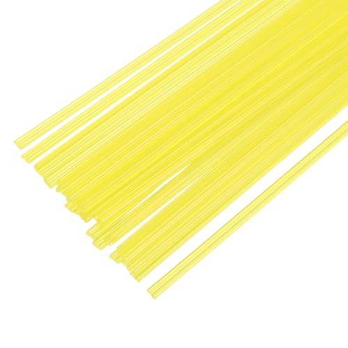 MECCANIXITY 30pcs 8 Inch Plastic Welding Rods PP Welding Strips Welder Rods for Car Bumper, Kayak Repair, Plastic Welder, Yellow - color: Yellow, size: 8 Inch