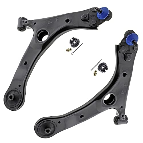 Detroit Axle - 4pc Front End Suspension Kit for Toyota 2014-2019 Corolla, 2 | Lower Control Arms w/Ball Joint Assembly 2 Struts 2015 2016 2017 2018 Replacement Quick Install Ready Struts Shocks Assembly - size: 4CQ50075/Big Kit