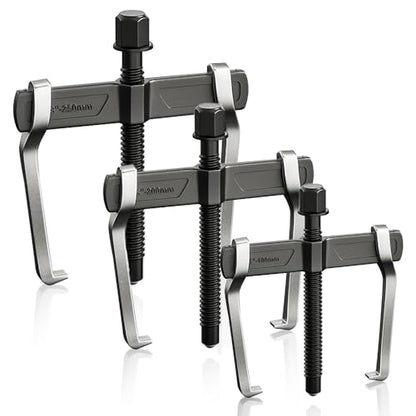XIIW 4 Bearing Puller Kit 2'' 3'' 4'' 6'' with 2 Jaws Pulley Puller Tool Adjustable | Chrome Vanadium Steel Bearing Gear Puller Set Hand Remover Tool Pump Pulley Remover for Wheel, Motorcycle, Bearings, Gears - size: CR-V 2-Jaw Gear Puller 4'' 6'' 8''