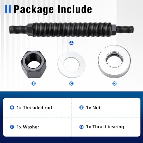 66515 Harmonic Balancer Installation Tool Harmonic Balancer Installer | Compatible with Chevy BBC SBC Cranks, Harmonic Balancer Vibration Damper Installation Tool, Heat-Treat Heavy Duty Steel