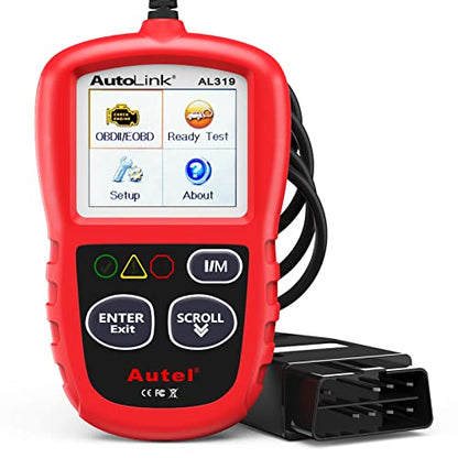 Autel AL319 Professional OBD2 Scanner, Enhanced Check Engine Code Reader | Reset Fault Code, Live Data, Freeze Frame, CAN Car Diagnostic Scan Tool for All OBDII Vehicles After 1996, 2026 Upgraded
