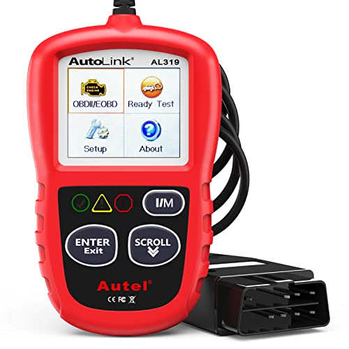 Autel AL319 Professional OBD2 Scanner, Enhanced Check Engine Code Reader | Reset Fault Code, Live Data, Freeze Frame, CAN Car Diagnostic Scan Tool for All OBDII Vehicles After 1996, 2026 Upgraded