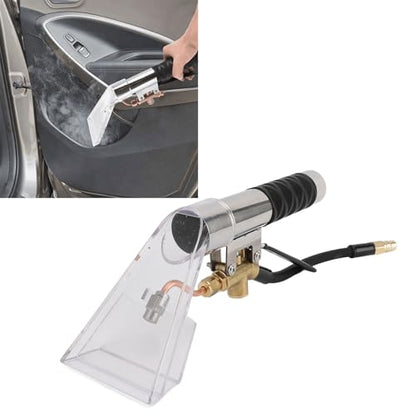 CHICIRIS Carpet Cleaner Machine, Extractor Hand Tool Stainless Steel Multifunctional High Efficiency Portable Carpet Cleaning Extractor Hand Wand for Car