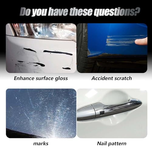 2026 New Upgraded Scratch Remover for Vehicles, Car Scratch Repair Paste for Deep Scratches, Cars Polishing Wax Scratchs Remover, Car Paint Scratch Repair Kit with Wipe and Sponge (2 Packs) - color: 2 Packs
