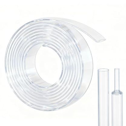 5M Heat Shrink Tubing, 8mm OD, 2:1 Ratio, Clear | Polyolefin Shrinkable Tube, Waterproof Electrical Insulation Tubing, for Wire Cable and Electronic Component Protection - size: 5M Φ8 Clear