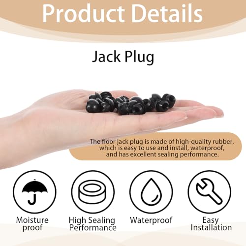 12 PCS Hydraulic Jack Oil Plug, Rubber Hydraulic Oil Filler Plug Bung Floor Jack Parts for Automotive Reservoir Fill Hole