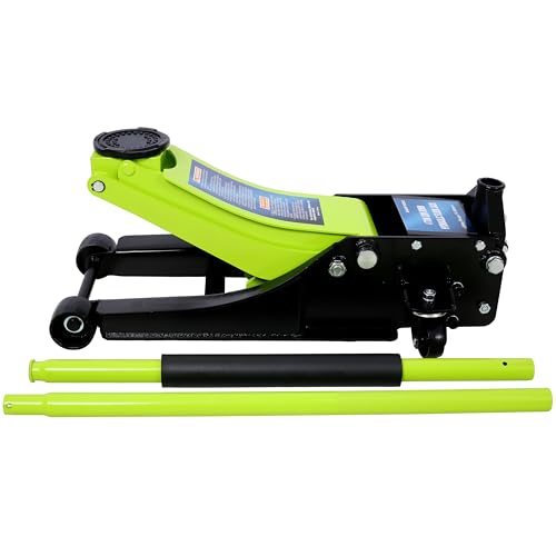 Low Profile Car Jack 4 Ton Portable Floor Hydraulic Jacks 8000 lbs | Heavy-duty steel floor jack with 4-ton capacity, low profile design, lifting range 2.5-20 inches, overload protection va - color: A3