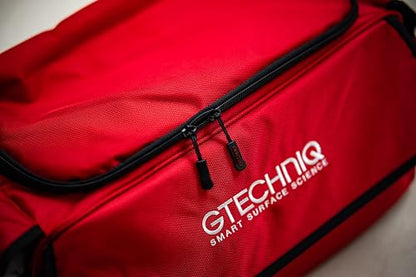 Gtechniq Detailer Bag for Cars, 26.8" x 9.8" x 11" | Organize Detailing Products & Polishing Machines, Configurable, Two Side Pockets with Elastic Retainer, Large Front Pocket