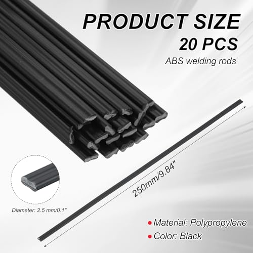 Plastic Welding Rods, Welder Rod High-Strength Waterproof Fit for Repairing Plastic - color: Black