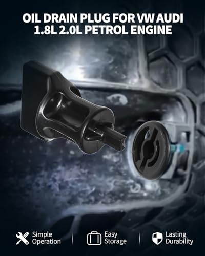 Oil Drain Plug No Leak 06L103801 6 Pack with Oil Drain Plug Removal Tool Compatible with Volkswagen 1.8L 2.0L Petrol Replacement for Audi Golf Passat