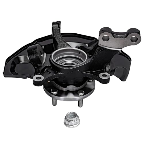 Detroit Axle - 4pc Steering Knuckles Kit for 07-09 Toyota Camry [4-Wheel ABS], 2 Front Steering Knuckles & Wheel Bearing Hubs 2 Rear Wheel Bearing and Hubs 2007 2008 2009 Replacement - size: 4UW48715/Kit