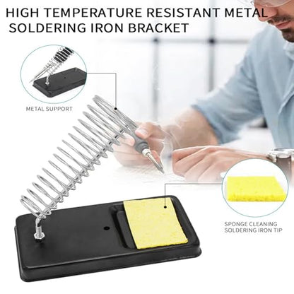 13-in-1 Soldering Iron Kit, 90W Soldering Iron with LED Display & Adjustable Temp, Includes 5 Tips,Desoldering Pump,Stand,Solder Wire,Tweezers, Flux, Soldering Kit for Electronic Repair/DIY