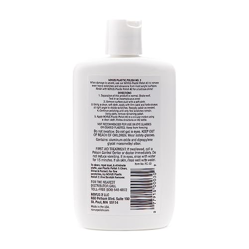 NOVUS 7082 | Heavy Scratch Remover #3 | 8 Ounce Bottle - color: #3 Heavy Scratch Remover, size: 8 Ounce