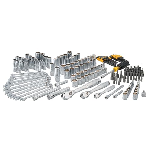 DEWALT Mechanics Tool Set, 1/4" & 3/8" & 1/2" Drive, SAE/Metric, 205-piece (DWMT81534) - style: 205 pc