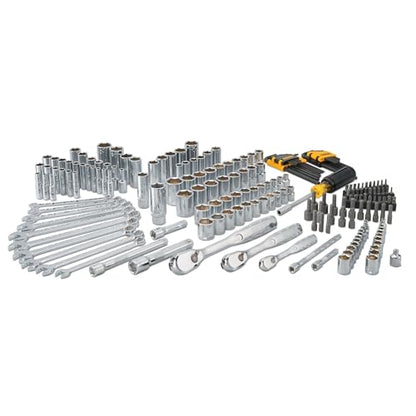 DEWALT Mechanics Tool Set, 1/4" & 3/8" & 1/2" Drive, SAE/Metric, 205-piece (DWMT81534) - style: 205 pc
