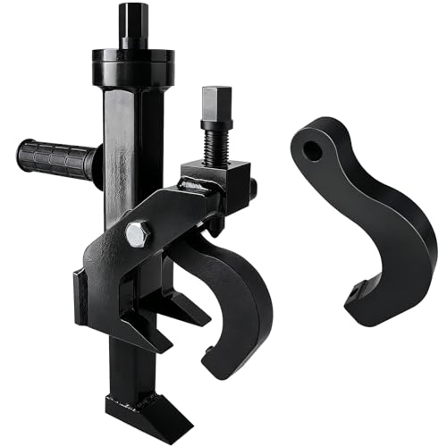 Heavy Duty Pneumatic Tire Bead Breaker for Farm & Tractor Tires – Secure Grip Design with Dual Set Screws – Ideal for On-Wheel Tire Removal on Cars, ATVs, Mowers & RVs - color: Black(Pneumatic)