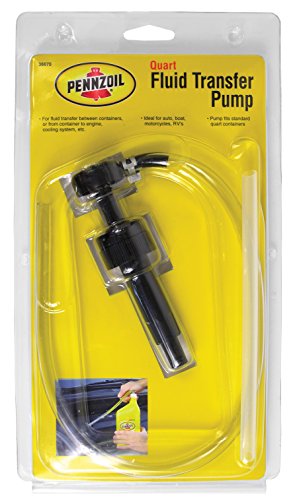 Custom Accessories Pennzoil Gas Siphon & Fluid Transfer Pump, Quart, for Auto, RV, Marine & Motorcycle - size: Quart