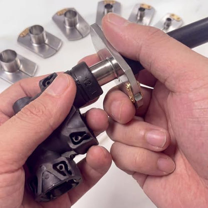 Hicarer 6 Pcs 6-16mm Air Hose Removal Tool Kit Pneumatic Pipe Removing Stainless Steel Tool for Easy Hose Removal