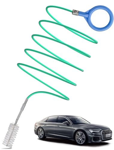 EVOULTES Auto Sunroof Drain Cleaning Tool | 120 Inch Flexible Pipe Brush, PVC Hose, Nylon Bristles, Car Sunroof, Windshield Wiper Drain Hole - size: 120 Inch (1-Pack)