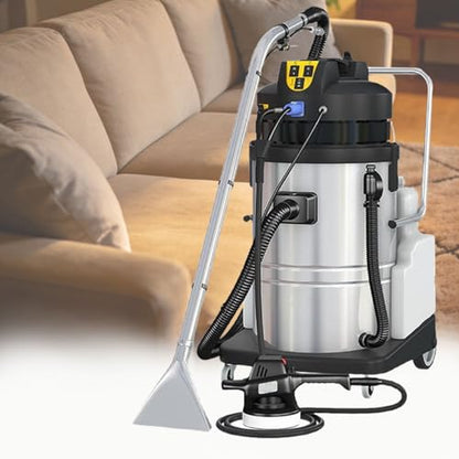 Heavy-Duty Portable Carpet Extractor Vacuum, Commercial Wet Dry Cleaning Machine, Fast Deep Cleaning for Carpets, Sofas, Area Rugs, Car Interiors 20L - size: 20L