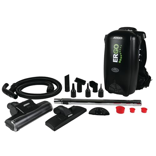 Atrix Ergo Backpack Canister Vacuum, Portable Cleaner with Attachments for Professional and Residential Use, VACBP1 Standard Bundle - size: Standard Bundle