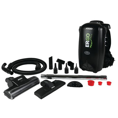 Atrix Ergo Backpack Canister Vacuum, Portable Cleaner with Attachments for Professional and Residential Use, VACBP1 Standard Bundle - size: Standard Bundle