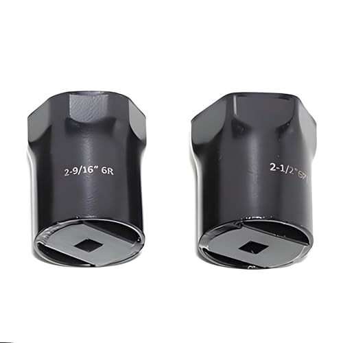 7 Piece Axle Nut Socket Set, Wheel Bearing Removal Tool, Wheel Lock Bearing Locknut Removal and Installation Tool, 6-Point Axle Nut Socket, 1/2 Inch Drive SAE