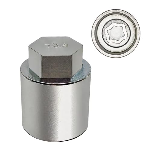 JL 704 for 27mm Nuts, Wheel Locking Nut Key for Jeep (JL) Dodge | Wheel Lock Nut Socket Adapter, Anti-Theft Lug Nut Removal Tool, Anti-Theft Screw Remover, Repair Tool, Tyre Fitting, garage - size: 704