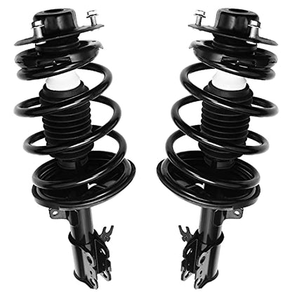 Detroit Axle - Front Struts for Toyota Camry Solara Avalon Lexus ES300, 2 Ready Struts with Coil Spring Assembly Replacement Suspension Ready Struts Shocks - size: 271678_271679/Pair