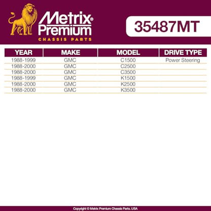 Metrix Premium Chassis Parts - Pitman Arm Fits 99-00 Cadillac Escalade, 00 Chevrolet K1500 (Mexico), 00-02 Sonora (Mexico), 88-00 GMC K2500, 88-00 K3500, Replacement K6335, Made in Europe - size: K6335
