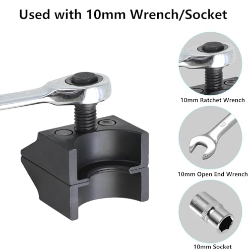 DPTOOL Universal Suspension Strut Split Hub Steering Knuckle Spreader Tool Suspension Strut Spreader Tool Compatible with Volkswagen Audi BMW Ford Peugeot Citroën - size: Double Ended