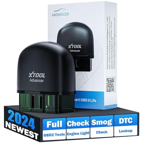XTOOL Advancer AD20 Bluetooth OBD2 Scanner Diagnostic Tool, Lifetime Update, Check Engine Code Reader for iPhone/Android, Scanner for Car, Mode 6, Live Data, Freeze Frame, Performance/Voltage Test