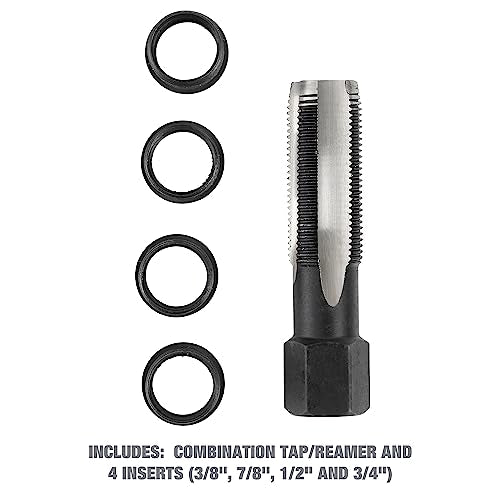 OEMTOOLS 25649 14mm Cylinder Head Rethreaded Kit, Mechanic’s Tool for Rethreading Cylinder Heads, Includes Combination Tap/Reamer, & 3/8", 7/16", 1/2" & 3/4" Inserts, Rethread Aluminum Heads Only - style: M14 Rethreader Kit